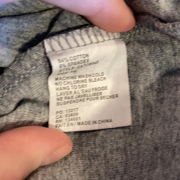 Asymmetric grey cotton top - Picture 8 of 9